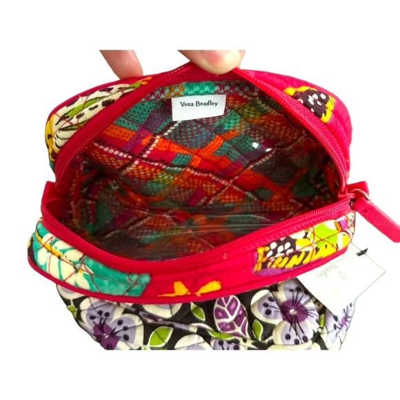 VERA BRADLEY Cosmetic Travel Bundle! Floral Rumba Pattern & Plum Petals Pattern - Picture 4 of 6
